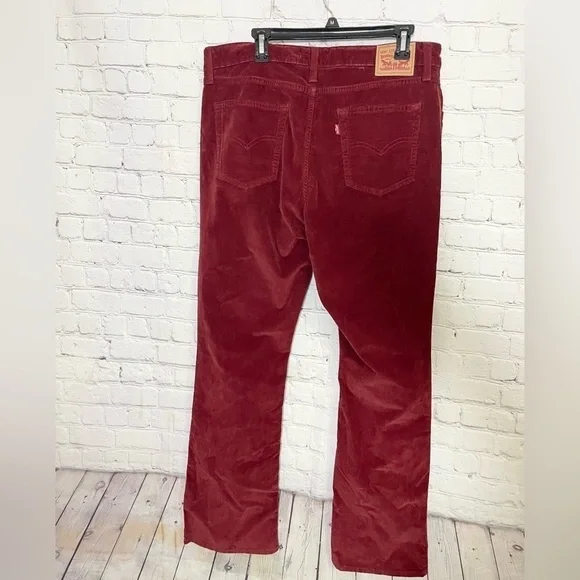 Levi Strauss & Co. Corduroy Red Bell Bottom Pants Size 16 - Picture 7 of 8